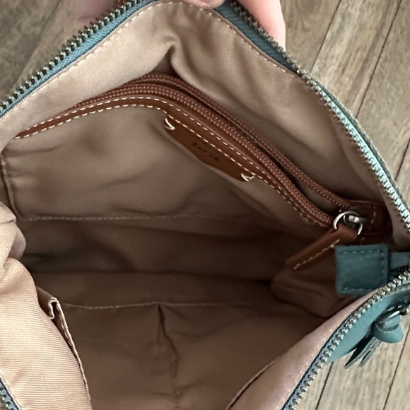 The Sak Blue Crossbody Bag with Chevron Strap - Picture 6 of 11